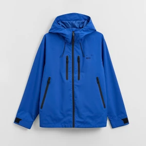 Granatowa kurtka przejściowa z kapturem House