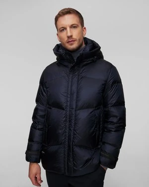 Granatowa Kurtka Puchowa Męska Woolrich Pertex Puffer Jacket