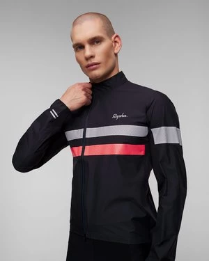 Granatowa Membranowa Kurtka Rowerowa Męska Rapha Brevet Gore-tex