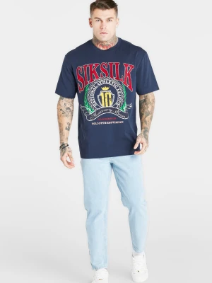 SikSilk Męska Marynarka Varsity Oversized T-Shirt