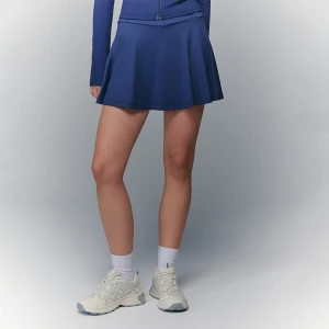 Granatowa spódniczka mini ULTRAFLEX z wszytymi spodenkami House