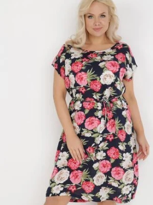 Granatowa Sukienka Endiore j&x