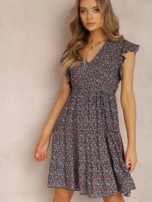 Granatowa Sukienka Phaerica