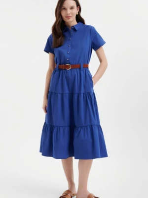 Granatowa sukienka w stylu casual Greenpoint