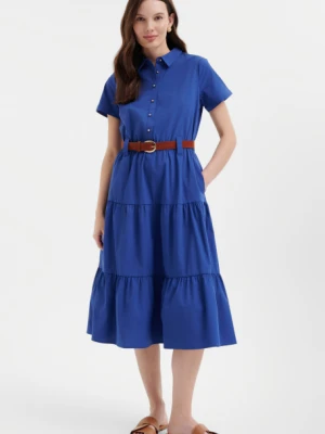 Granatowa sukienka w stylu casual Greenpoint