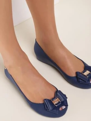 Granatowe Balerinki Laimeda