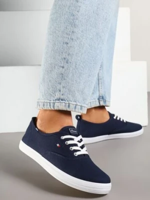 Granatowe Basicowe Tenisówki Vices Hallriva ballada