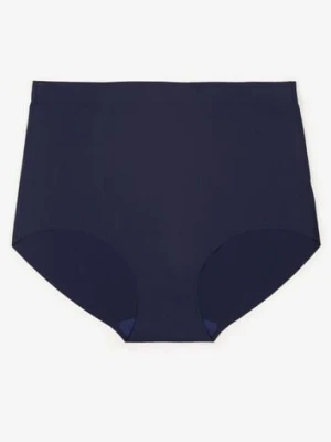 Granatowe Bezszwowe Majtki High Waist Navorila