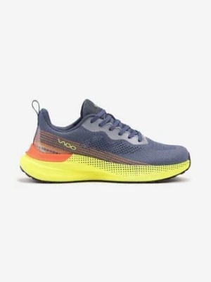 Granatowe Buty Sportowe Sneakersy Ozdobione Kropkami i Napisem Felionea vico