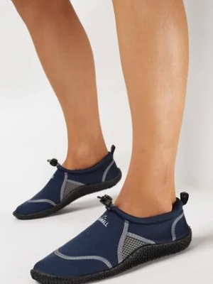 Granatowe Elastyczne Buty Sportowe do Wody Ralvie