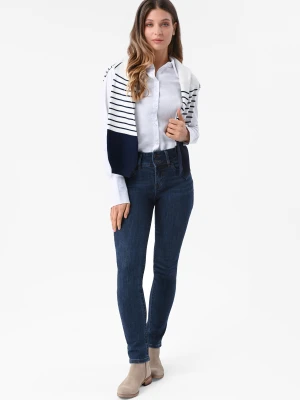 Granatowe jeansy damskie slim D-MONTANA 14 Volcano