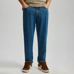 Granatowe jeansy loose fit 90s House
