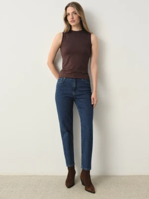 Granatowe jeansy mom fit Greenpoint