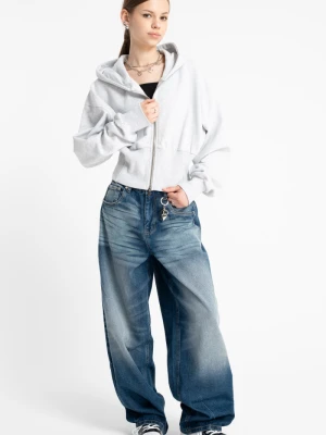 Granatowe jeansy o kroju BALLOON Reporter