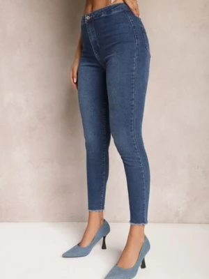 Granatowe Jeansy Skinny High Waist Vivizo daysie