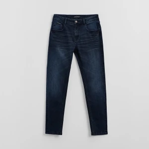 Granatowe jeansy slim fit House