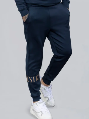 SikSilk Męskie Granatowe Dynamiczne Dresy