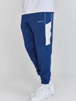 Granatowe joggery męskie typu muscle fit SikSilk