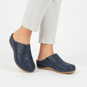 Zdjęcie produktu Granatowe Klapki Armodo Stylowe Obuwie Damskie Puma