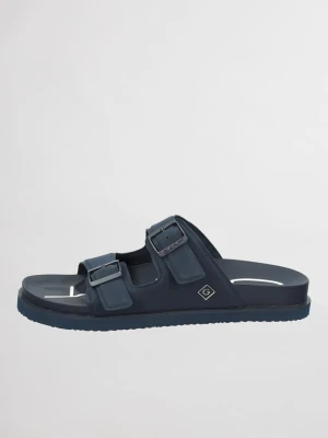 Granatowe klapki damskie GANT