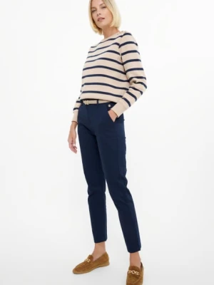 Granatowe klasyczne spodnie chino Greenpoint