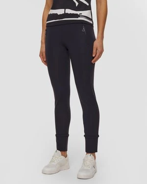 Granatowe Legginsy Damskie Sportalm
