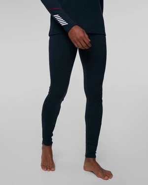Granatowe legginsy termoaktywne męskie Helly Hansen Lifa Merino Midweight Pant