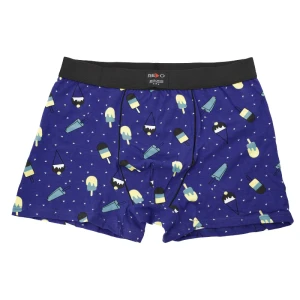 Granatowe Męskie Bokserki Lody Redo