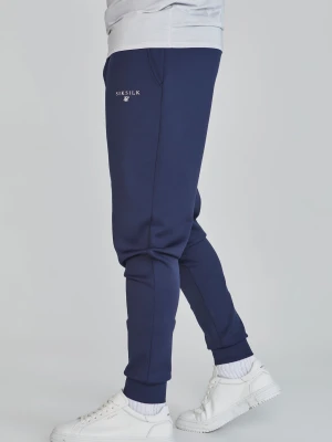 Granatowe męskie spodnie Essentials Poly Track Pants SikSilk