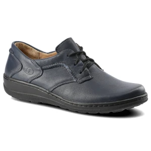 Granatowe Półbuty Helios Damskie Wygodne Obuwie