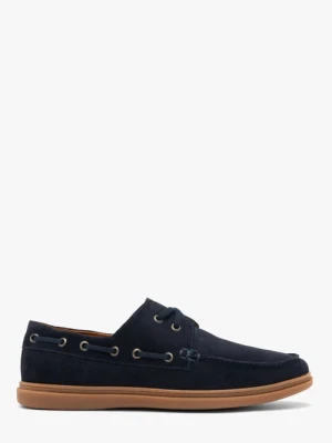 Granatowe półbuty męskie sznurowane Ryłko