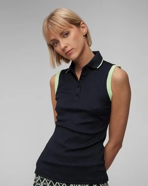 Granatowe Polo Damskie J.lindeberg Lila Sleeveless Top J Lindeberg