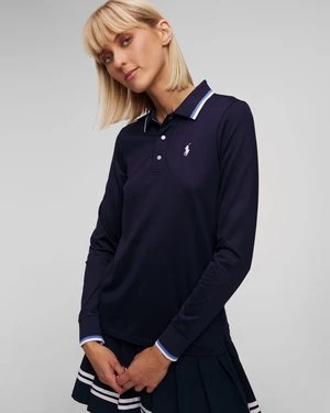 Granatowe Polo Damskie Z Długim Rękawem Ralph Lauren Rlx Golf RLX Ralph Lauren