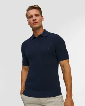 Granatowe polo dzianinowe męskie Polo Ralph Lauren RLX Ralph Lauren
