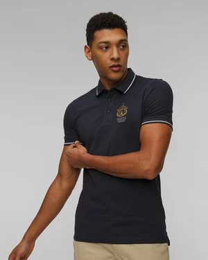 Granatowe Polo Męskie Aeronautica Militare