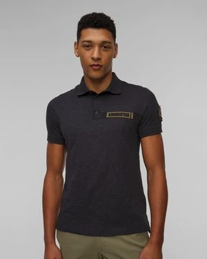 Granatowe Polo Męskie Aeronautica Militare