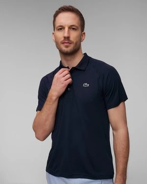 Granatowe Polo Techniczne Męskie Lacoste Dh3201