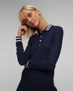 Granatowe polo z długim rękawem damskie Ralph Lauren RLX Golf RLX Ralph Lauren