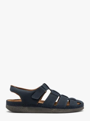 Granatowe sandały męskie na rzep Ryłko