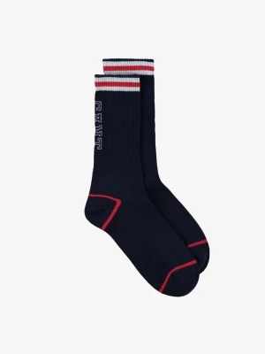 Granatowe skarpety unisex z logo GANT