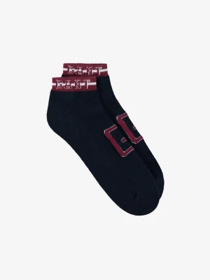 Granatowe skarpety unisex z logo GANT