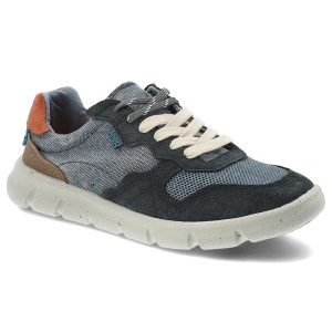 Granatowe Sneakersy Jeep Sportowe Obuwie Męskie