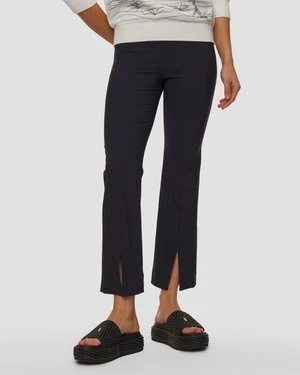 Granatowe Spodnie Damskie Z Rozcięciami Sportalm