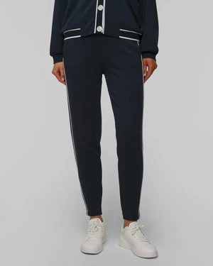 Granatowe Spodnie Dresowe Damskie Varley The Slim Piped Pant 27.5