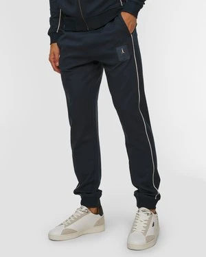 Granatowe Spodnie Dresowe Męskie Aeronautica Militare