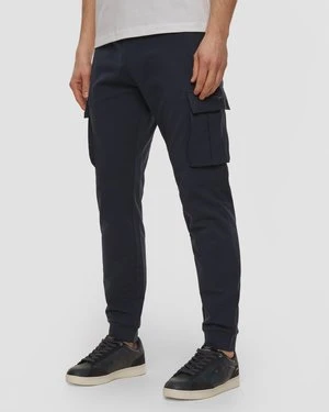 Granatowe Spodnie Dresowe Męskie Aeronautica Militare