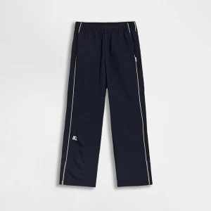 Granatowe spodnie dresowe straight fit z haftem Starter House