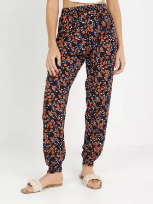 Granatowe Spodnie Ismousa r&f fashion