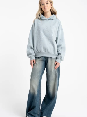 Granatowe spodnie jeansowe WIDE LEG Reporter Young