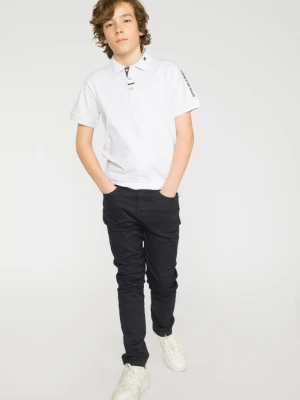 Granatowe spodnie SLIM Reporter